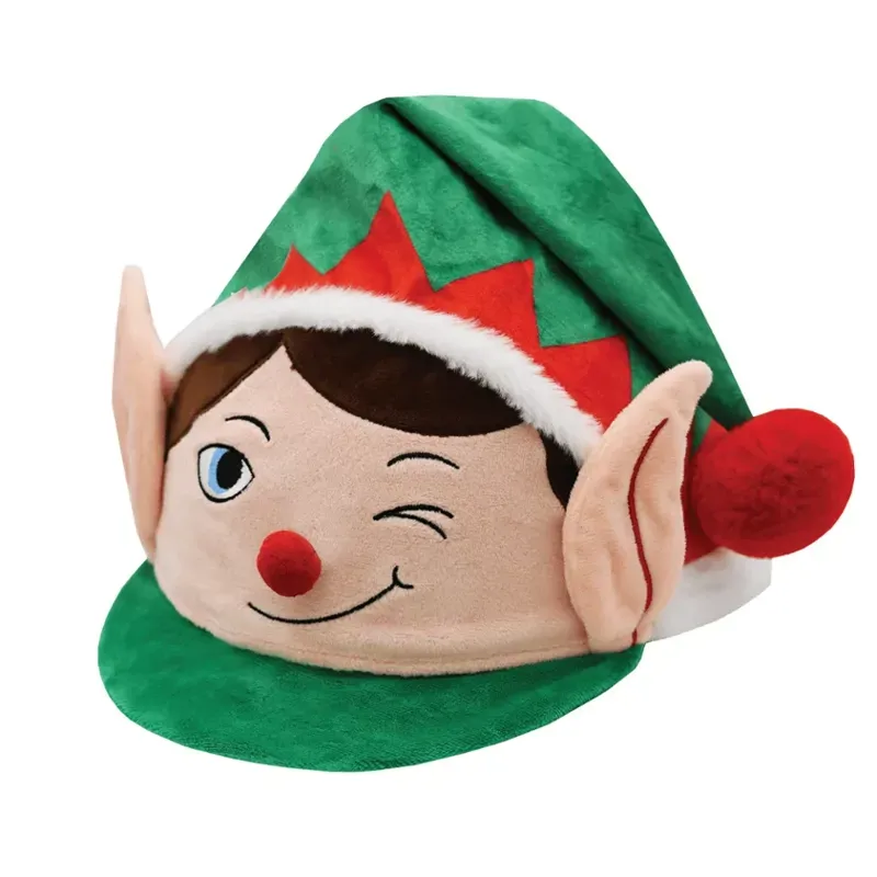 Equetech One Size Cheeky Elf Hat Silk in Green