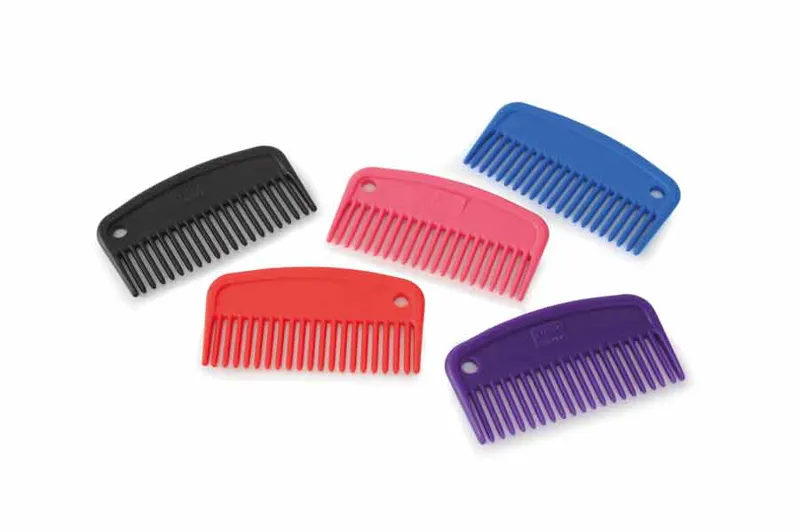 EZI-GROOM Plastic Mane Comb Red one size