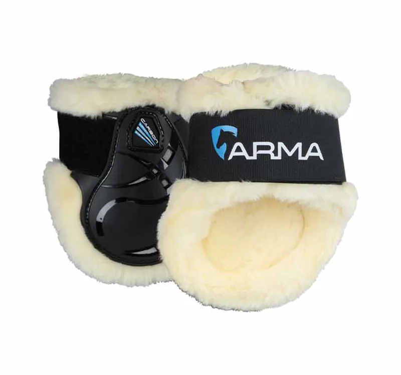 Arma Carbon SupaFleece Fetlock Boots in Black