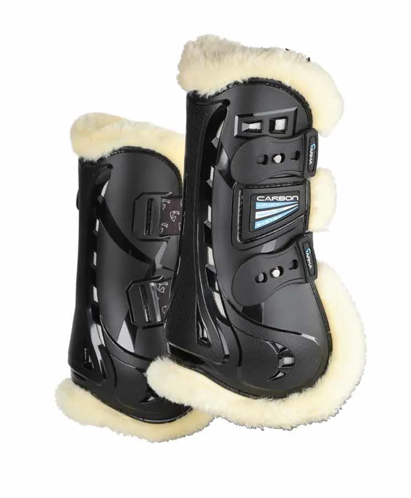 Arma Carbon SupaFleece Tendon Boots in Black
