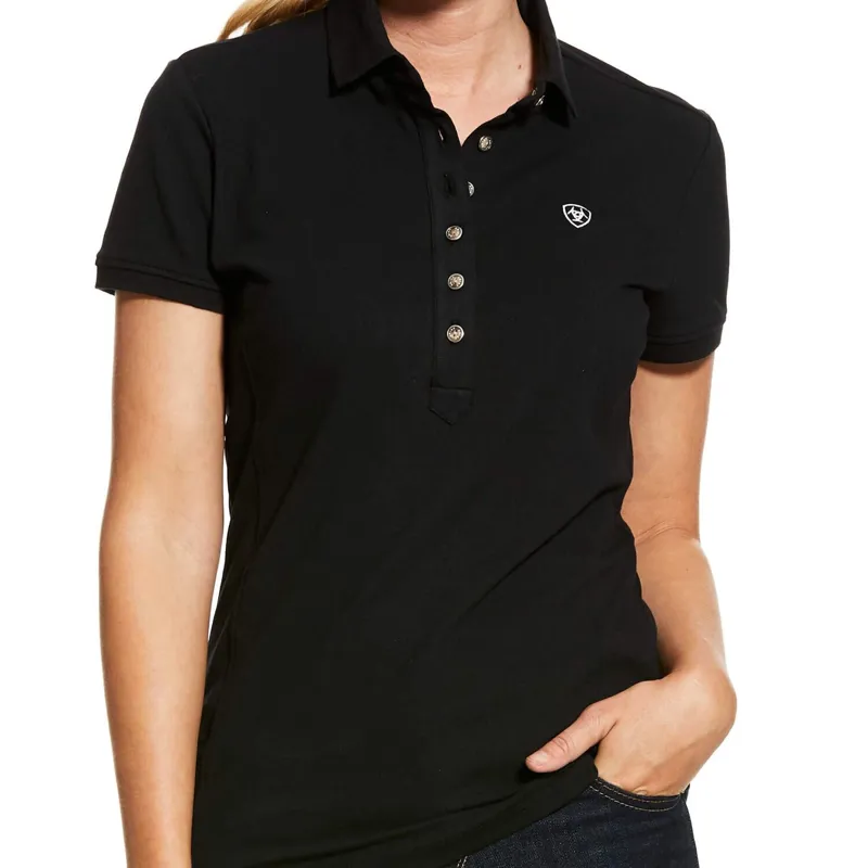 AW23 Ariat Prix 2.0 Polo Shirt Black