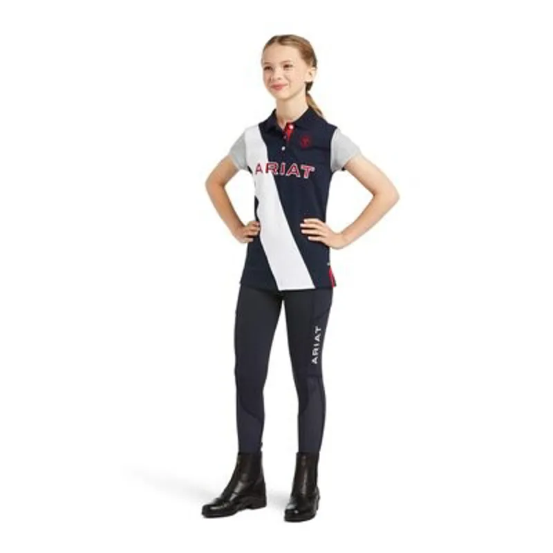 Ariat Junior Taryn Button Polo Shirt Team-2