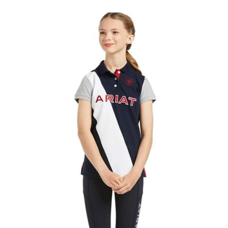 Ariat Junior Taryn Button Polo Shirt Team-1