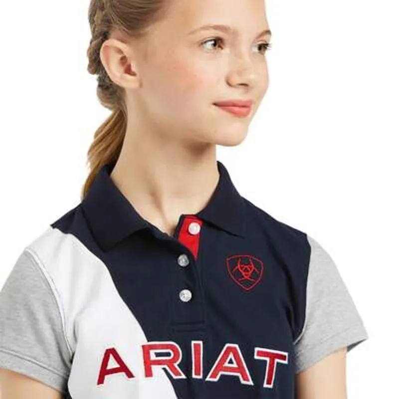 Ariat Junior Taryn Button Polo Shirt Team