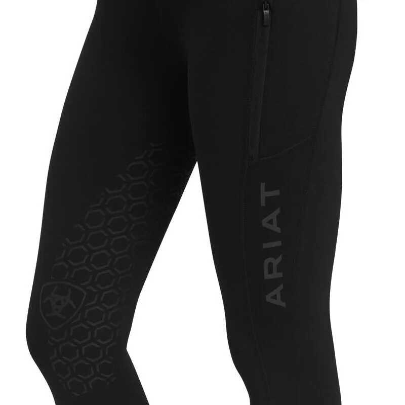 AW22 Ariat Venture Thermal Half Grip Tight Black-3