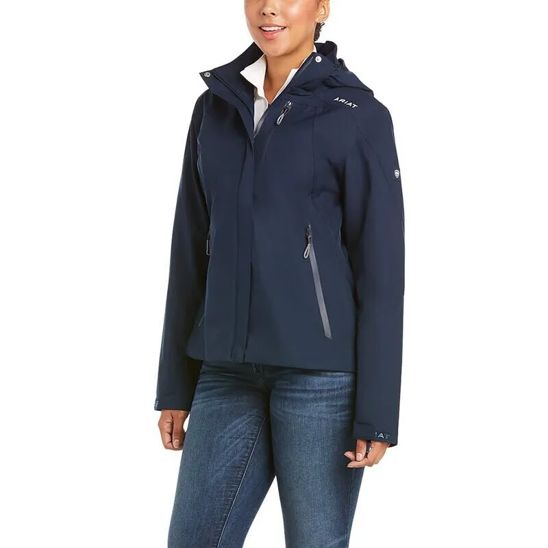 AW23 Ariat Coastal Waterproof Jacket Navy