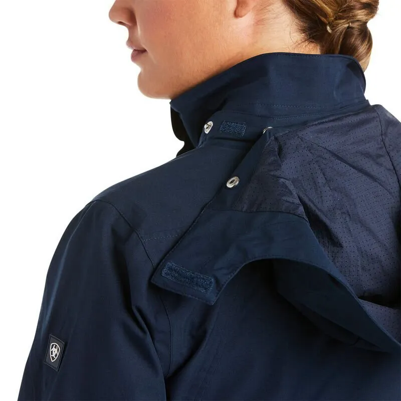 AW23 Ariat Coastal Waterproof Jacket Navy-1