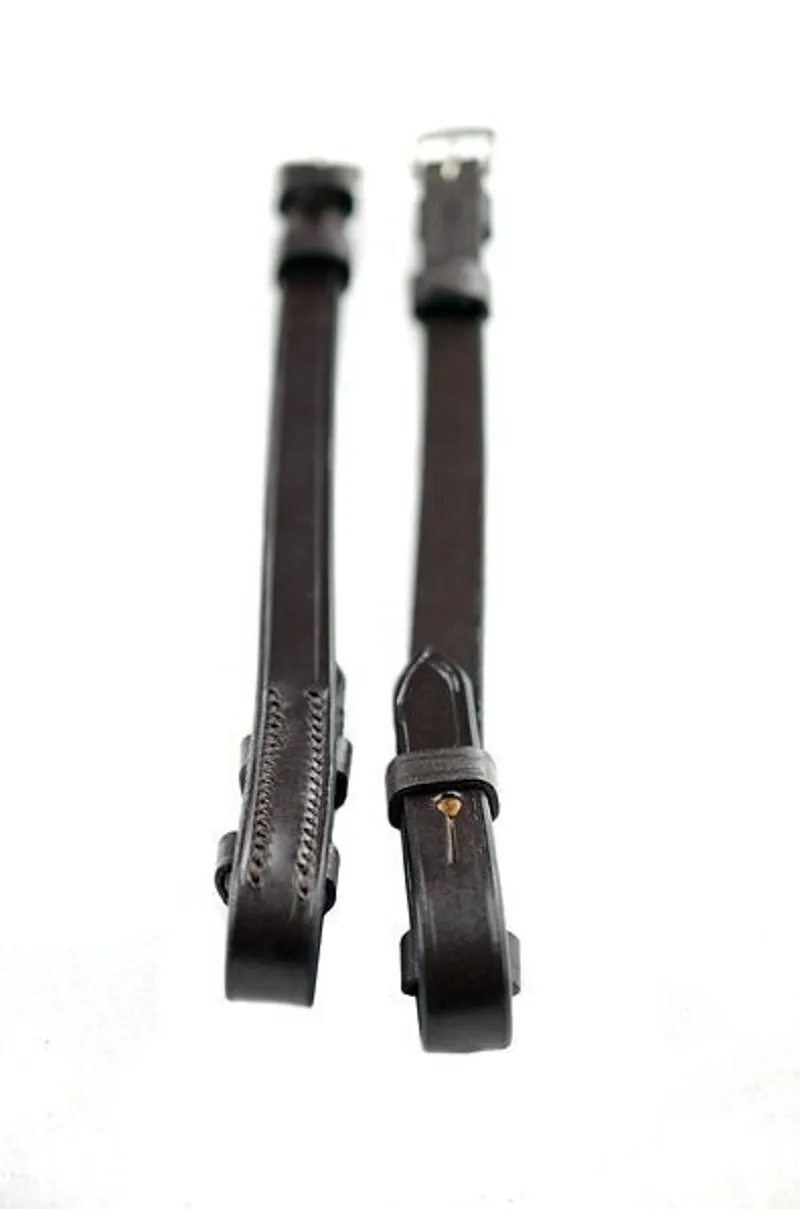 Ascot Cheek Pieces Hook Fastening Black-2