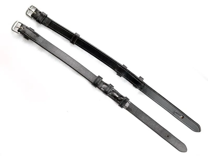 Ascot Cheek Pieces Hook Fastening Black-1