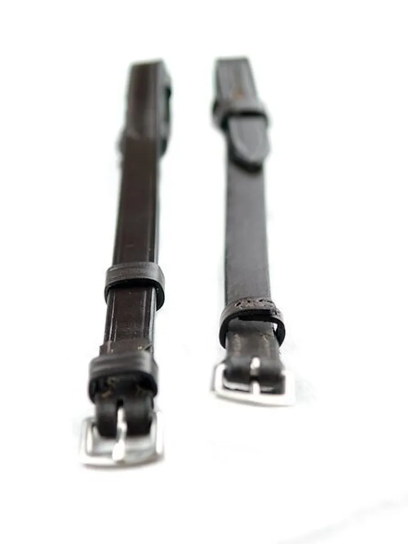 Ascot Cheek Pieces Hook Fastening Brown 5/8in-3