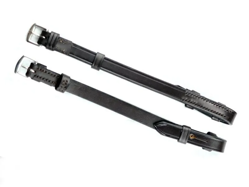 Ascot Cheek Pieces Hook Fastening Brown 5/8in