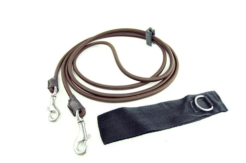 Ascot Training Reins Brown