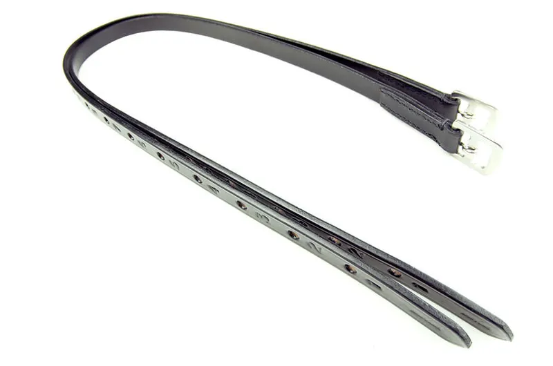 Ascot Childs Stirrup Leathers 38 3/4 Black