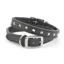 Ancol Leather Studded Collar Black