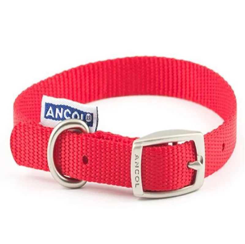 Ancol Viva Buckle Collar Red