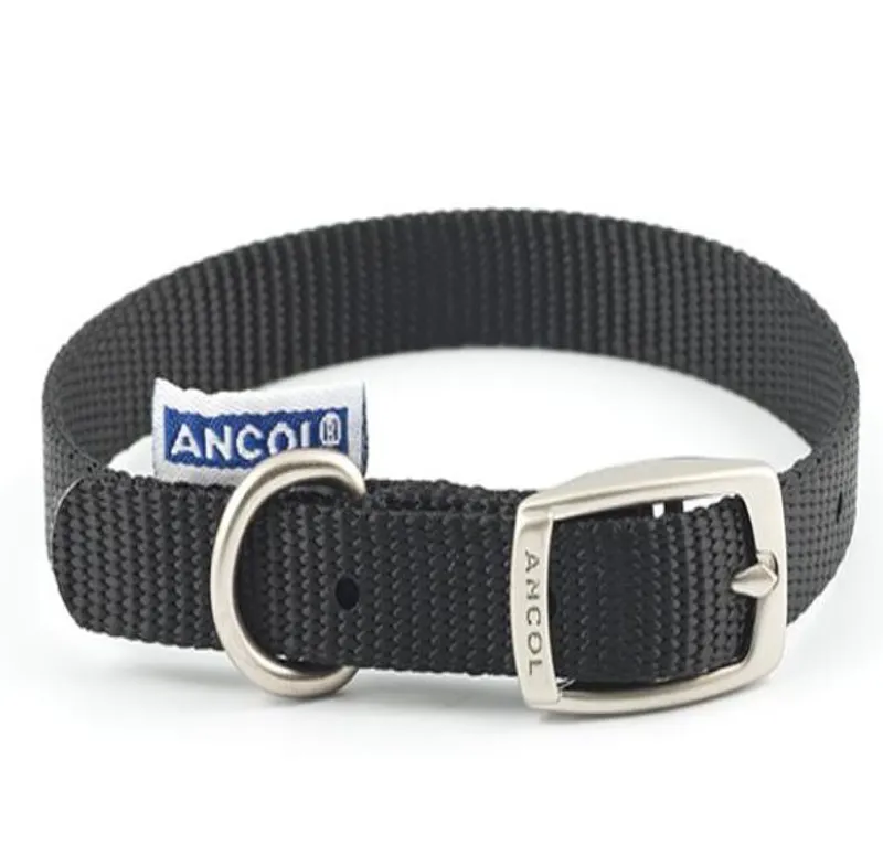 Ancol Viva Buckle Collar Black