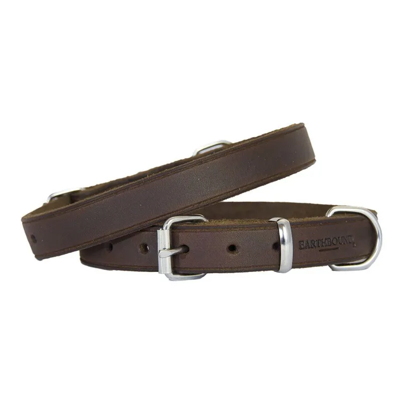 Earthbound Soft Country Leather Collar Brown
