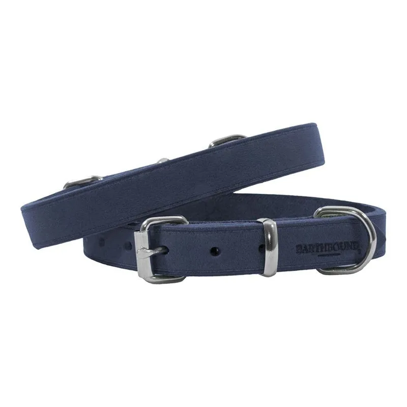 Earthbound Soft Country Leather Collar Navy