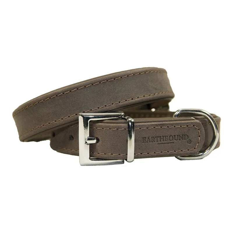 Earthbound Oakland Leather Collar Brown
