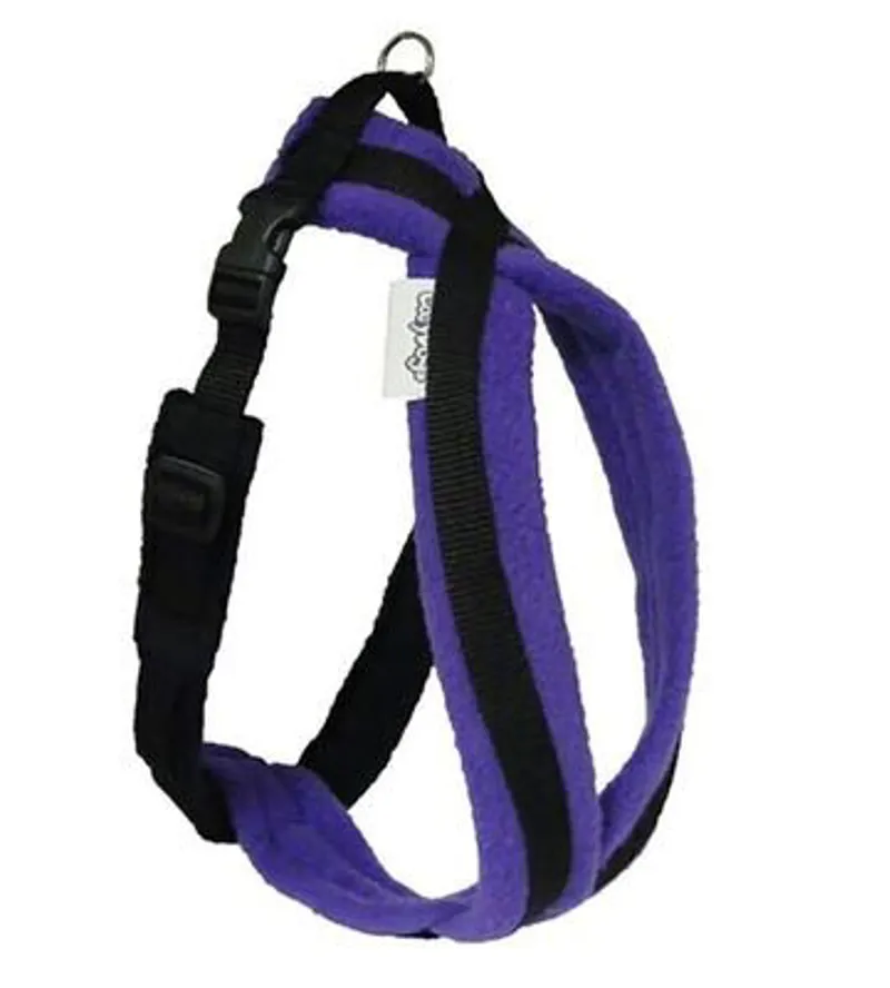 Cosy Dog Fleece Dog Harness Purple