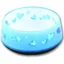 All For Paws Anti Slip Cat Bowl Blue Fish