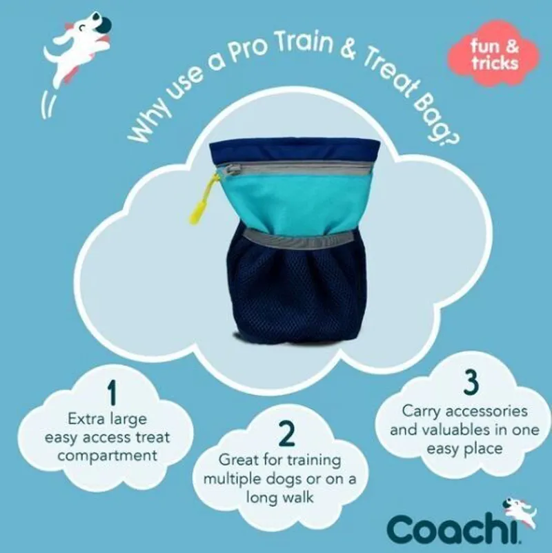 CoA Coachi Pro Train and Treat Bag Navy and Light Blue-4