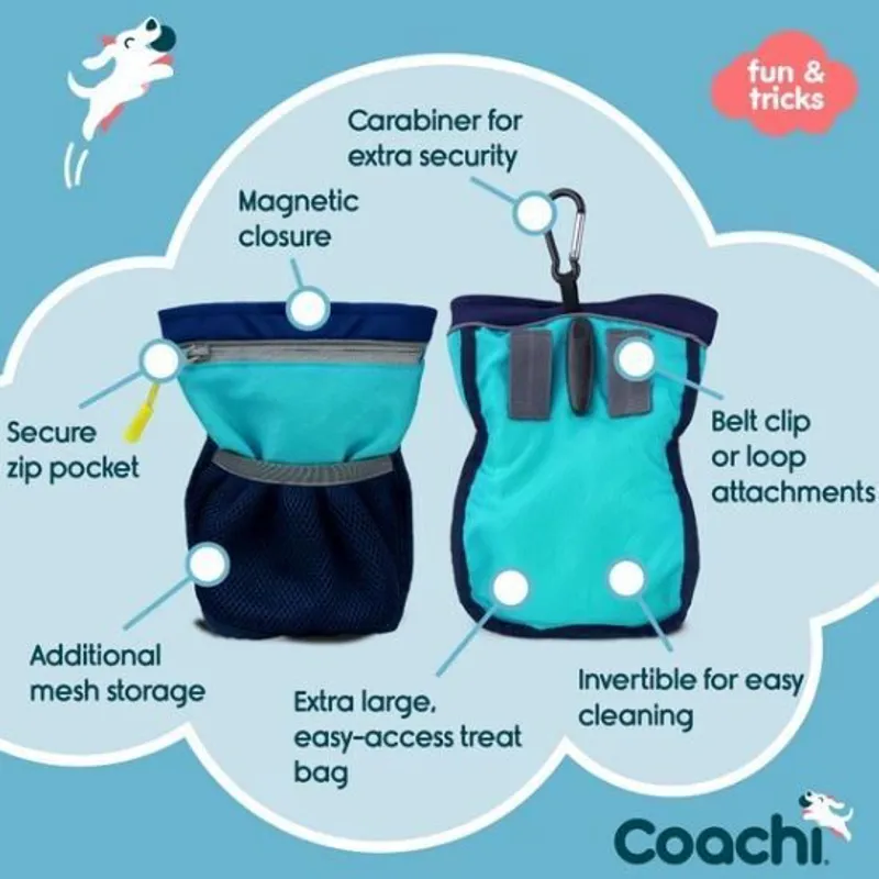 CoA Coachi Pro Train and Treat Bag Navy and Light Blue-3