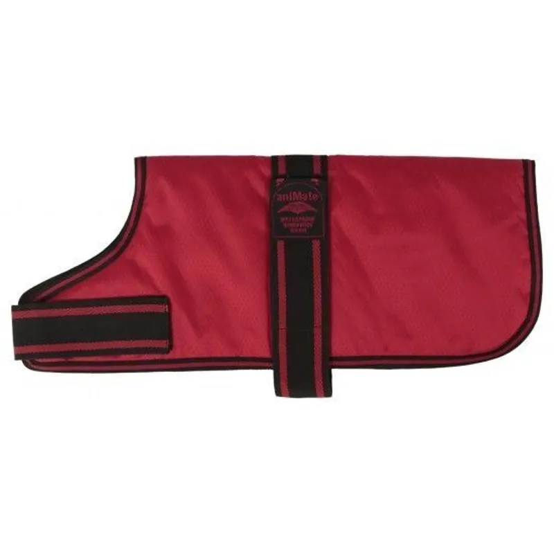 Animate Padded Nylon Dog Coat Red
