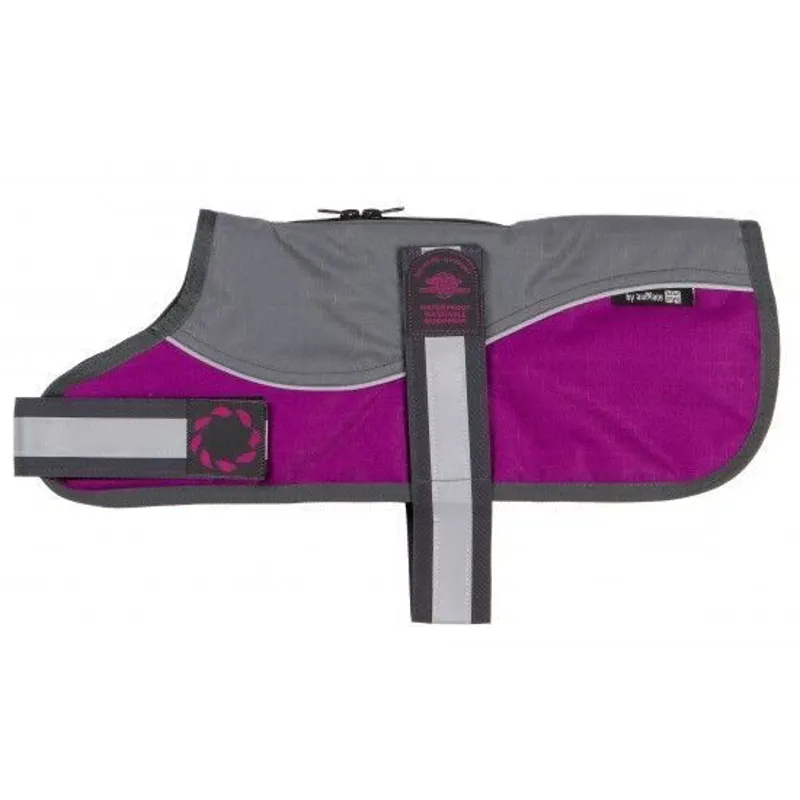 Animate Reflective Padded Nylon Dog Coat Raspberry-1