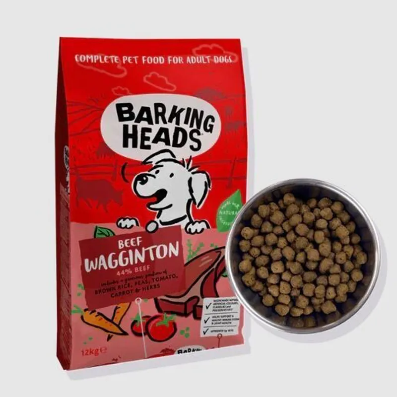 Barking Heads Beef Waggington - Dry Dog Food 12 kg