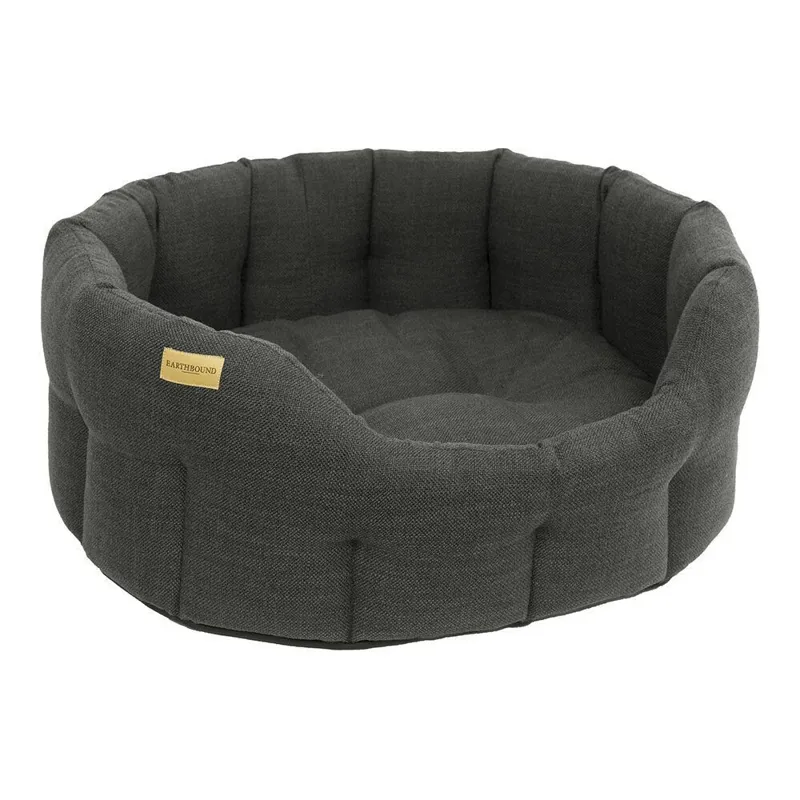 Earthbound Classic Weaved Bed Charcoal-1