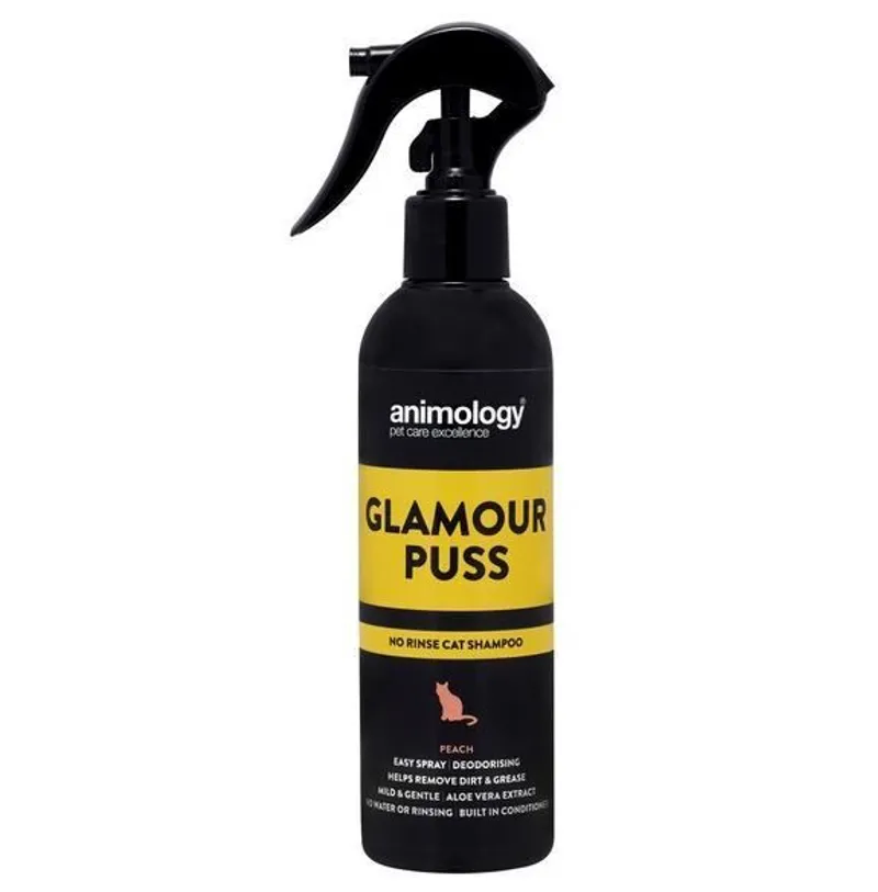 Animology Glamour Puss No Rinse Cat Shampoo Peach 250ml