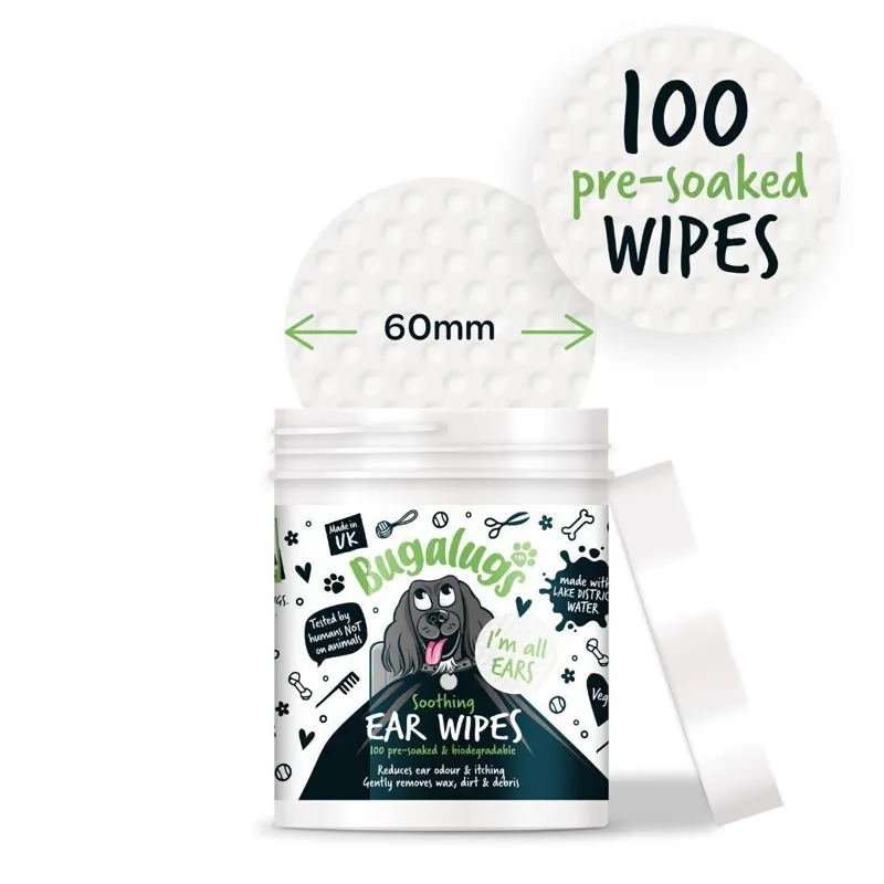 Bugalugs Ear wipes 100 wipes-1