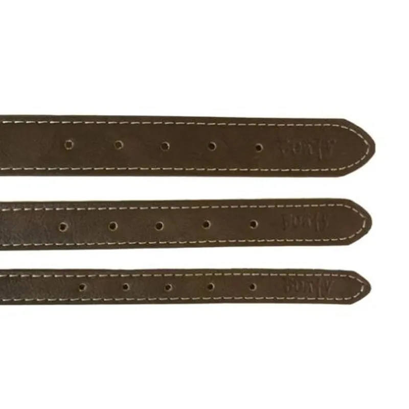 Bunty Leather Style Collar Brown-2