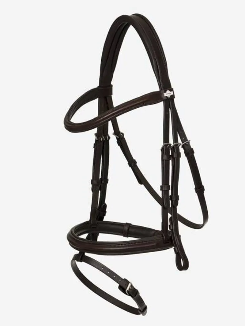 LeMieux Arika Flash Bridle Brown-1