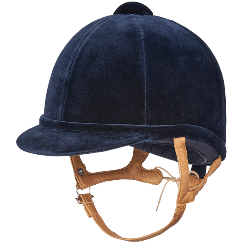 Charles Owen Fian Velvet Hat Navy-1