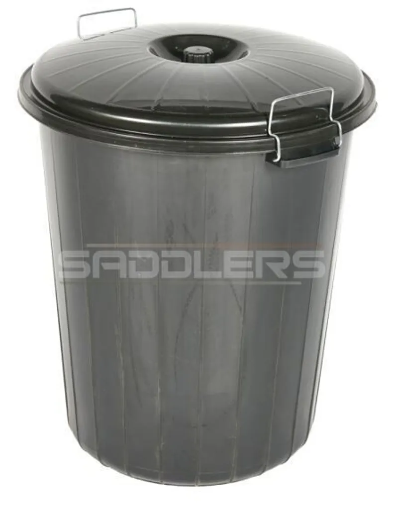 Dustbin and Lock Lid Black 70ltr