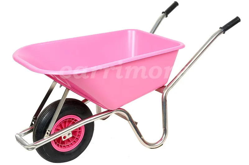Carrimore Stable Barrow 120 Litre Wheelbarrow Pink