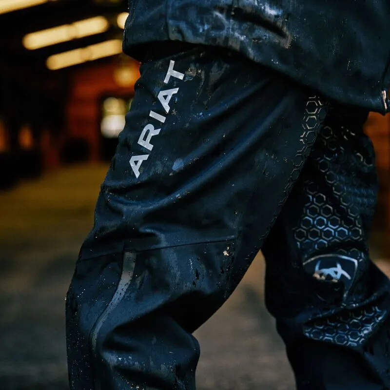 AW23  Ariat Venture Waterproof Shell Full Seat Trouser Black-3