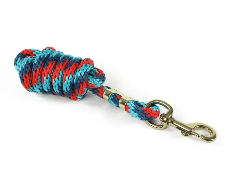 Shires 1.8 Metre Topaz Lead Rope in Navy/Red/Turquoise