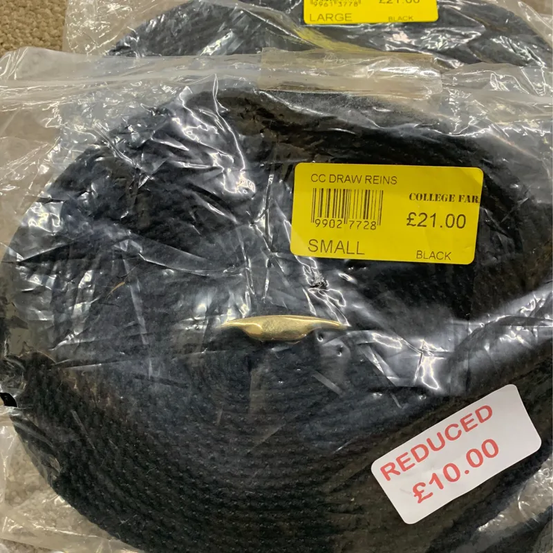 Cottage Large Craft Draw Reins Black