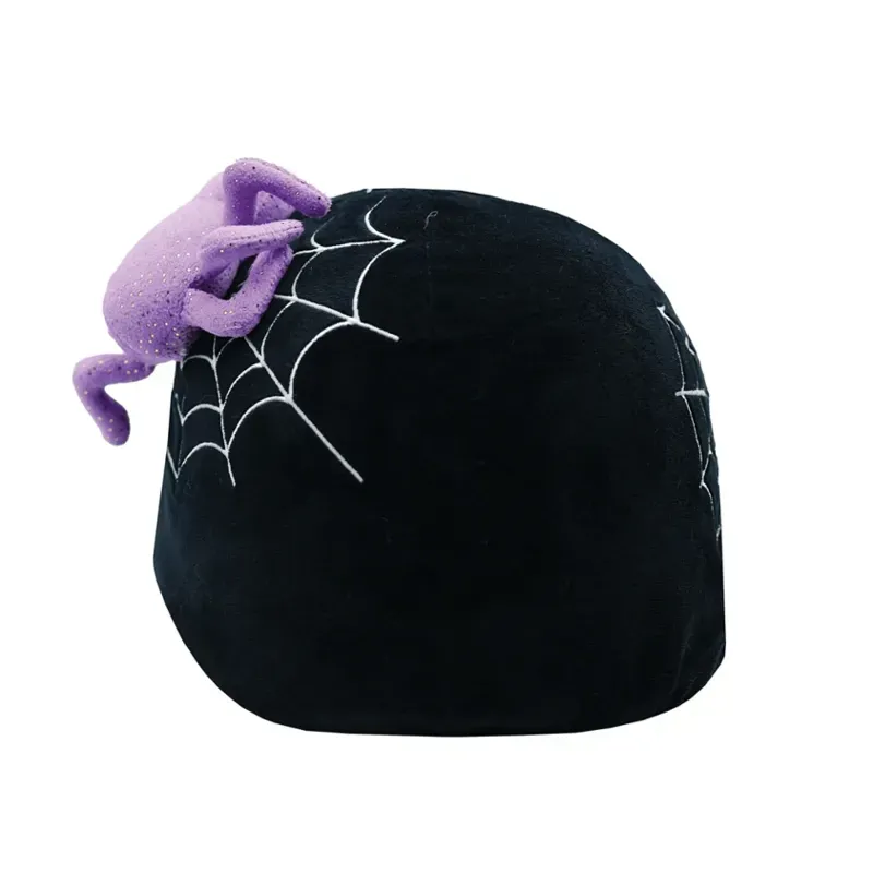 Equetech One Size Cobweb Spider Hat Silk in Black/Purple-2