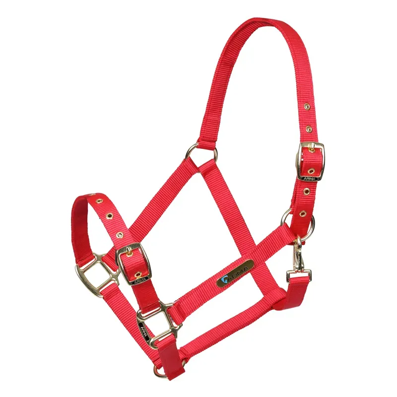 Arma Adjustable Headcollar in Red