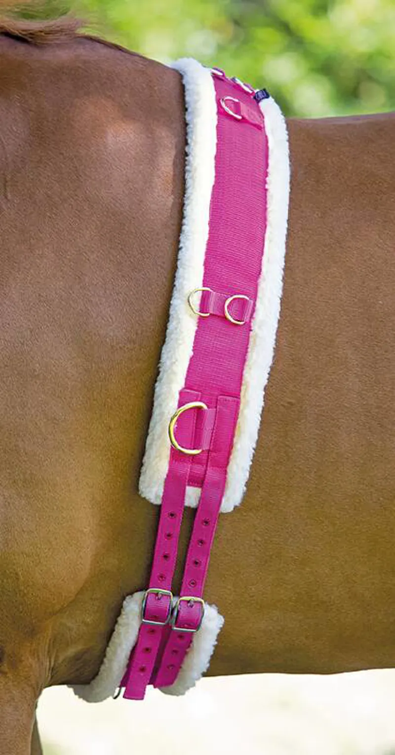 Shires Nylon Roller With Fleece Padding In Pink
