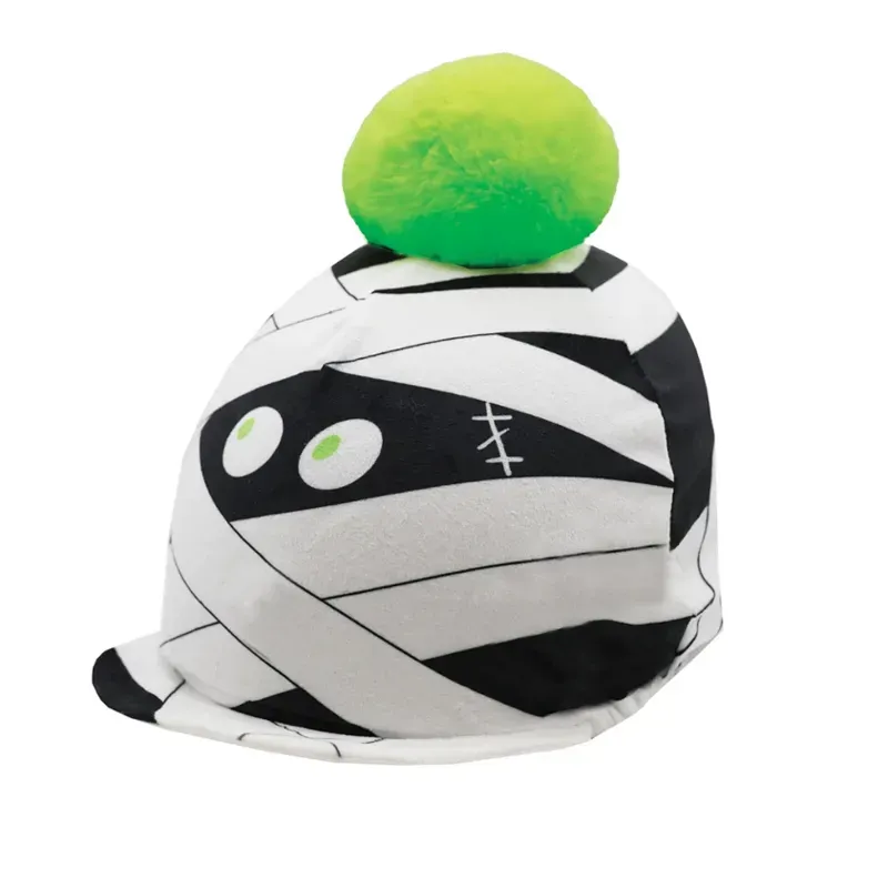 Equetech One Size Mummy Mayhem Hat Silk in Green/White