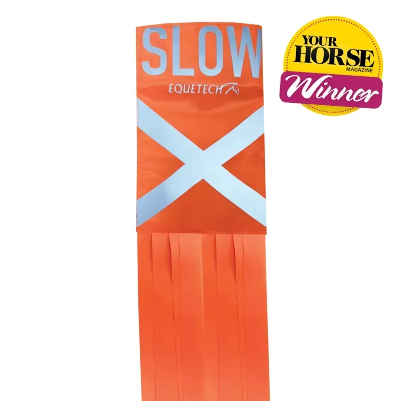 Equetech One Size Hi-Vis Vision Horse Tail Tassels in Orange