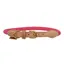 Digby and Fox Reflective Dog Collar in Pink