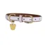 Digby and Fox Padded Leather Dog Collar LILAC