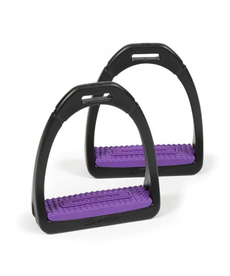 Compositi Kid's Premium Profile Stirrups in Purple