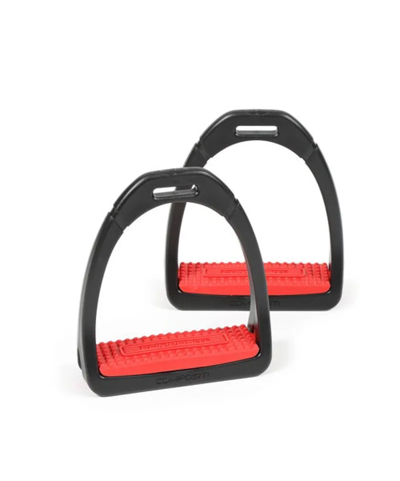 Compositi Premium Profile Stirrups in Red